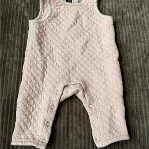 Quilted Pink Kids One Piece organic cotton